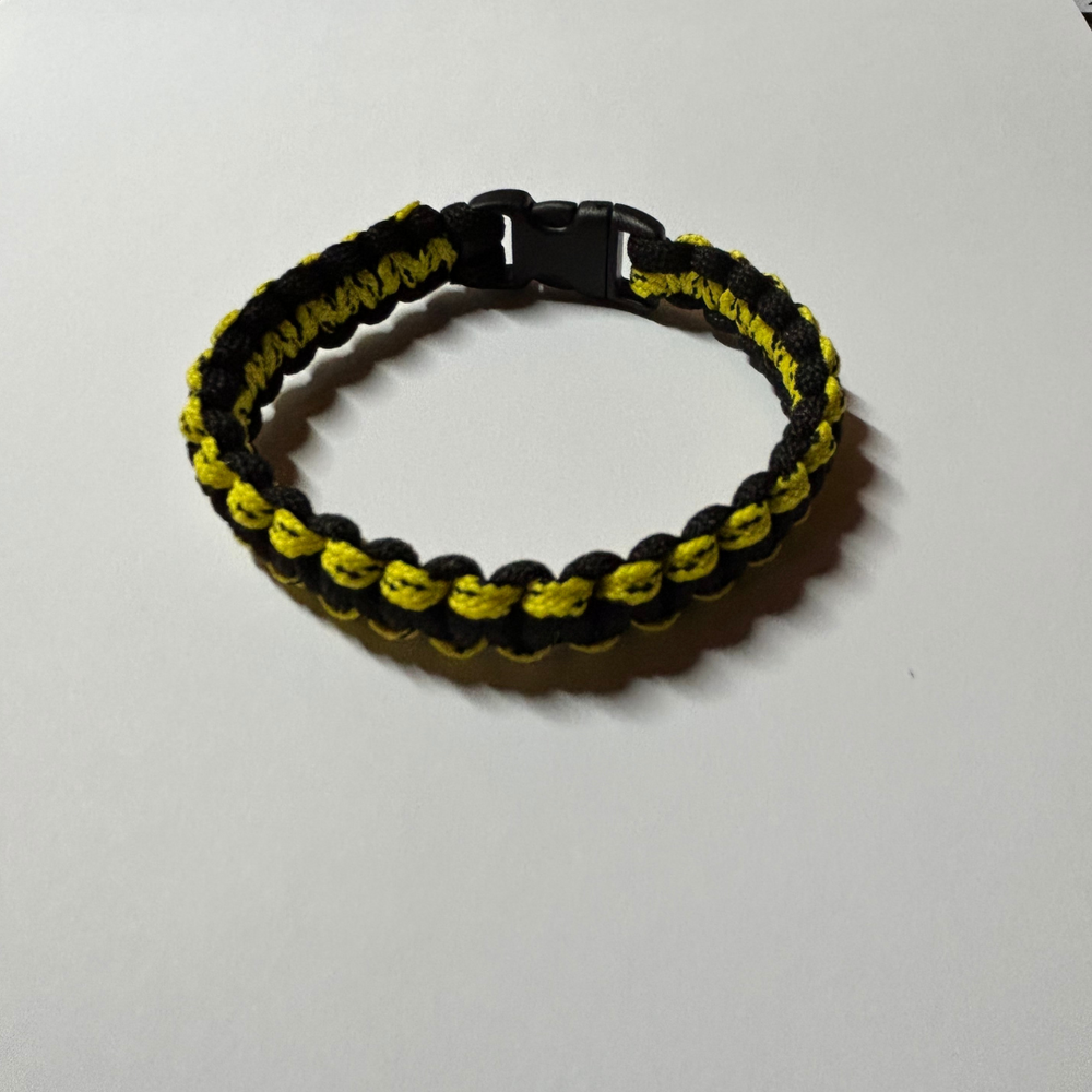 paracord bracelet multicolor_yellow-black
