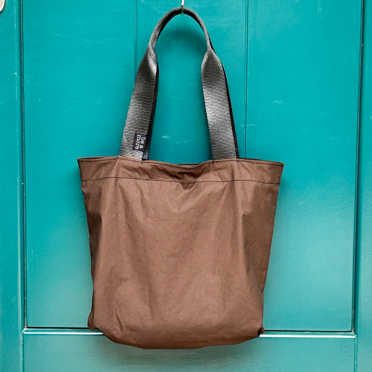 claude tote bag chocolate coated cotton