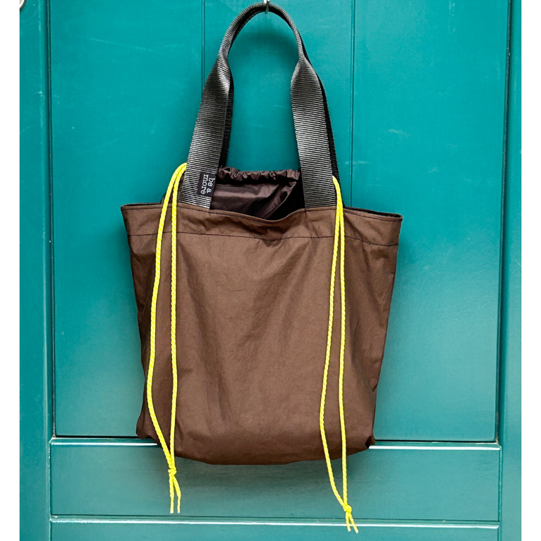 claude tote bag chocolate coated cotton