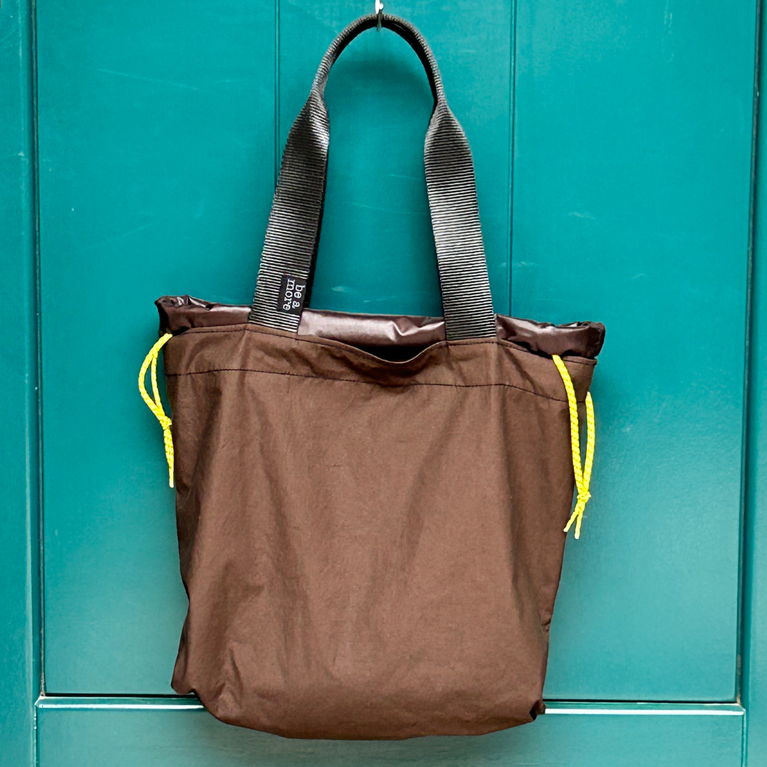 claude tote bag chocolate coated cotton